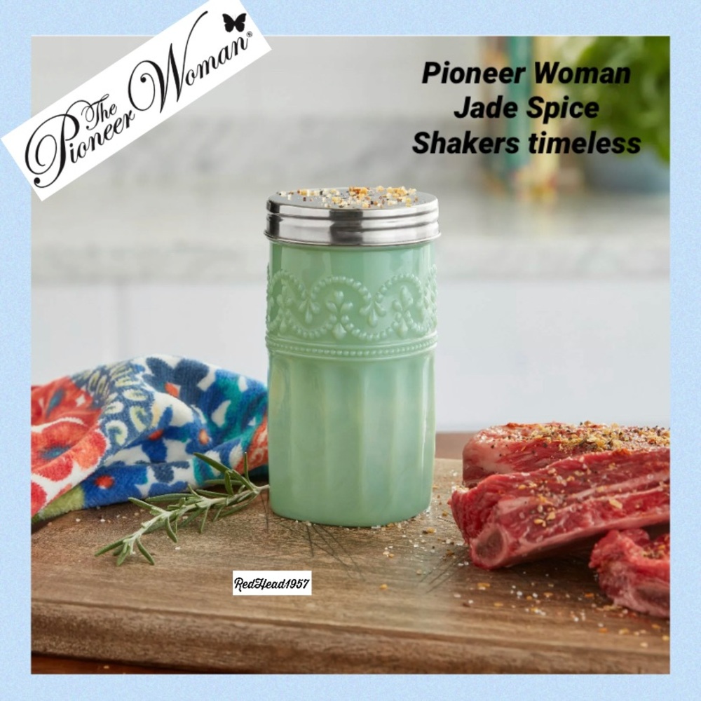 HTF Pioneer Woman Jade Spice Shaker timeless 🧂FIRM PRICE 🔥🔥🔥